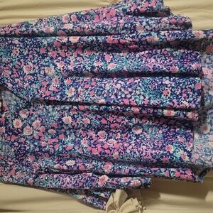 Dear Scarlett Floral Blue Top